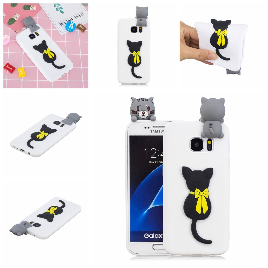 Ốp điện thoại họa tiết hoạt hình đáng yêu dễ thương từ silicon dẻo chống sốc đa năng cho Samsung S7 | BigBuy360 - bigbuy360.vn