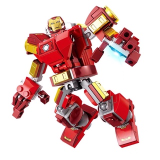  Đồ chơi lắp ráp mô hình Gorock nhân vật Iron Man Marvel Avengers sáng tạo làm quà tặng cho bé 