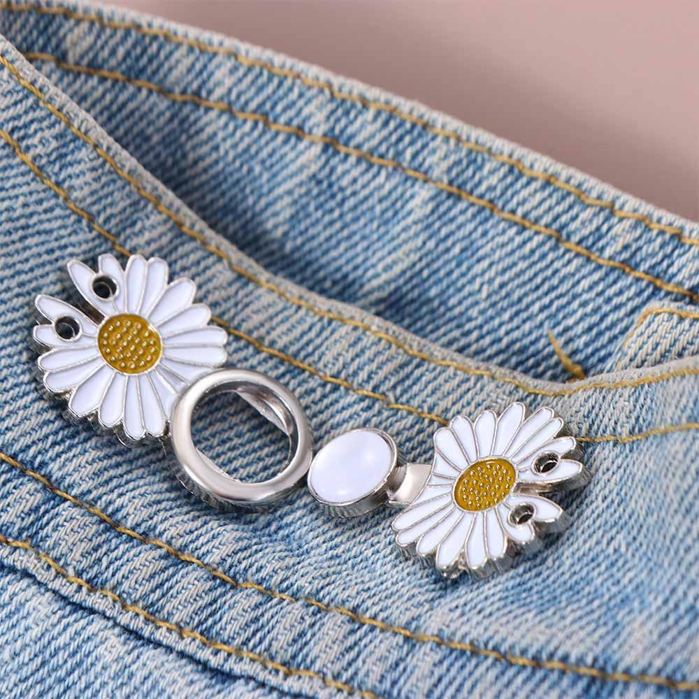 Ghim Cài Áo Hình Hoa Cúc Bằng Kim Loại Phong Cách Hàn Quốc Thanh Lịch Dành Cho Nữ