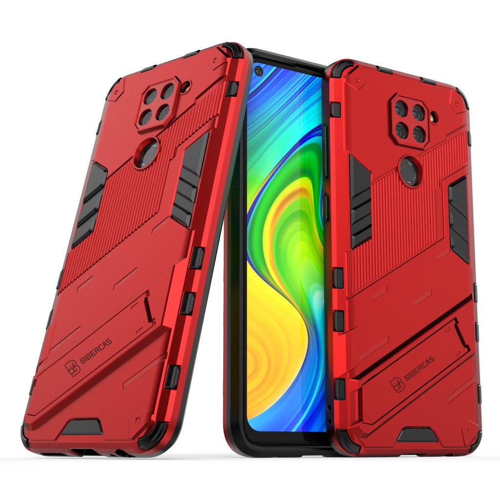 Ốp lưng Redmi 10x 4G / Redmi Note 9 Iron Man Ver 2 chống sốc giá đỡ xem phim cao cấp bảo vệ camera
