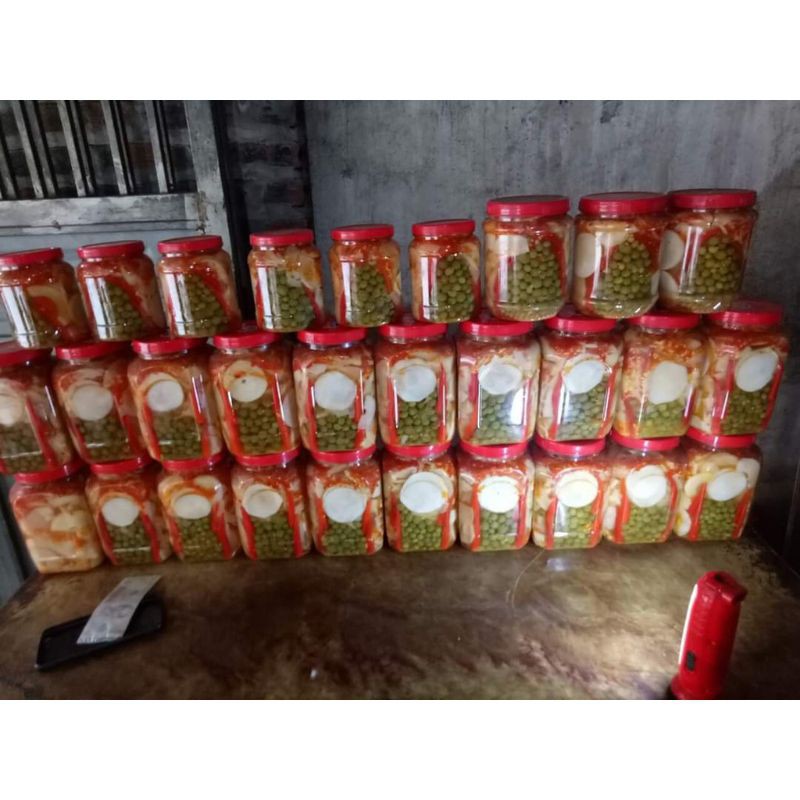 Măng ngâm ớt móc mật lọ 950g