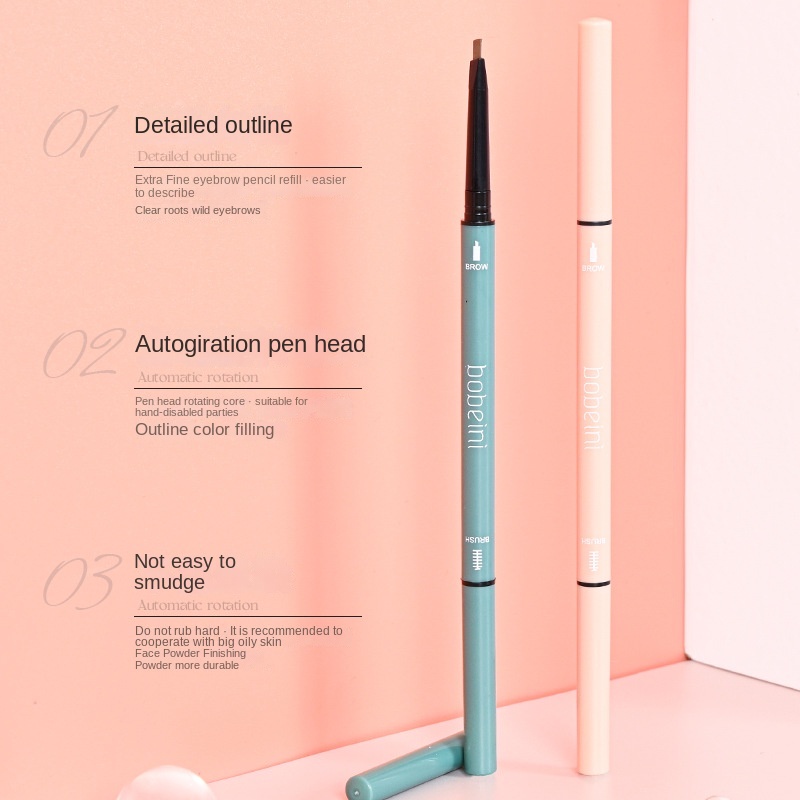 Chì kẻ mày 2 trong 1 / chì kẻ mày / không thấm nước, không thấm mồ hôi, lâu trôi, không dễ phai, Chì kẻ mày siêu mảnh hai đầu / chì kẻ mày tích hợp