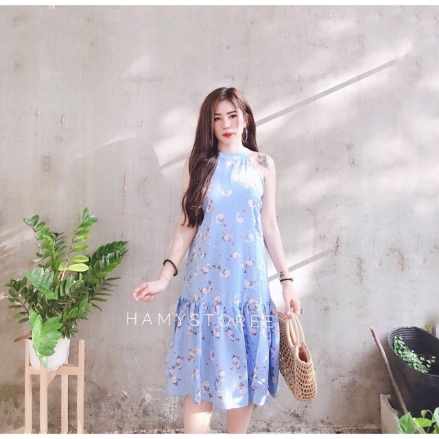 Đầm hoa đuôi cá