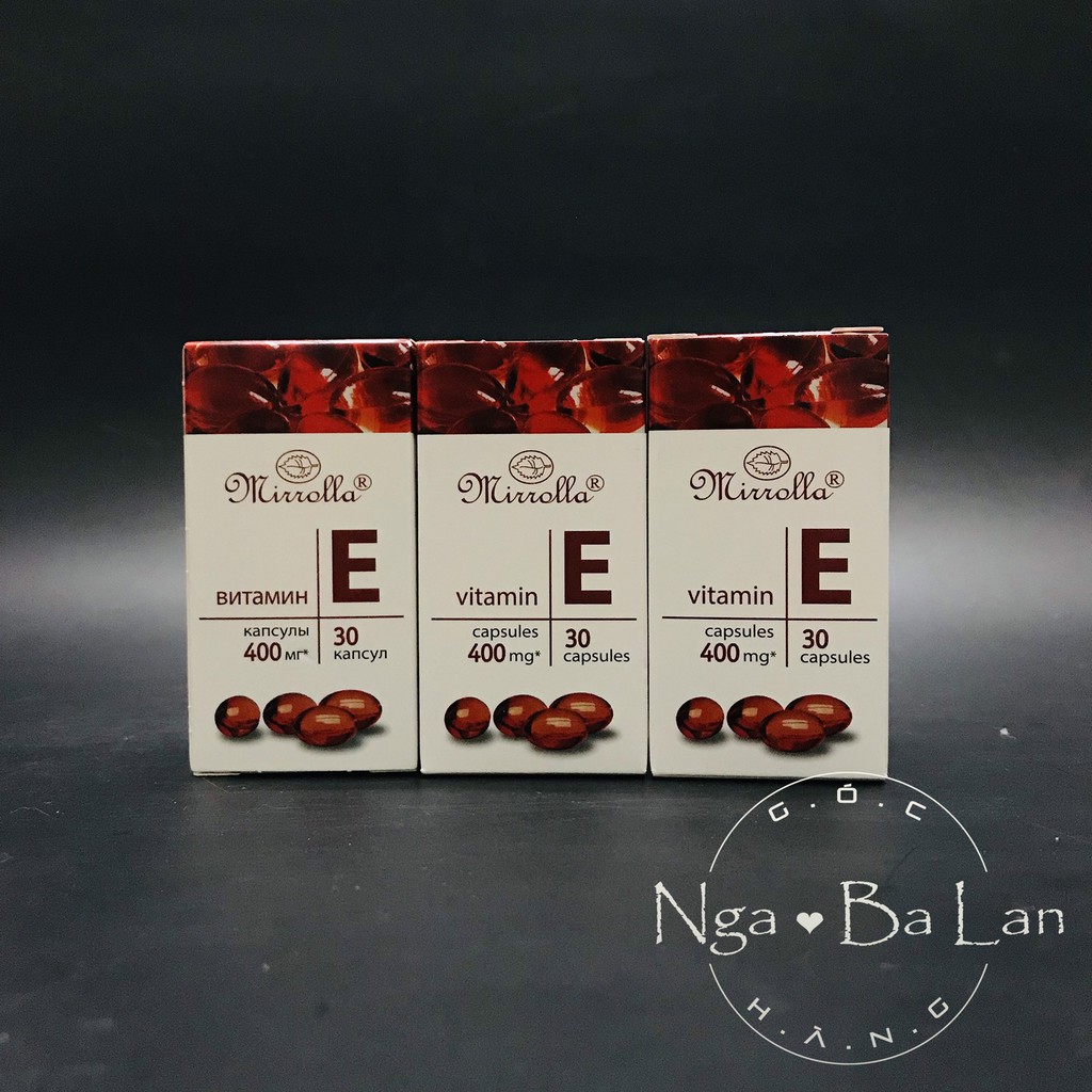 Vitamin E đỏ Nga Mirrolla 400mg