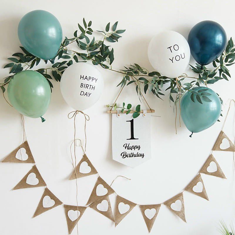 Set Bóng Tròn In Chữ Happy Birthday To You Phong Cách Hàn Quốc Trang Trí Sinh Nhật - Kemshop