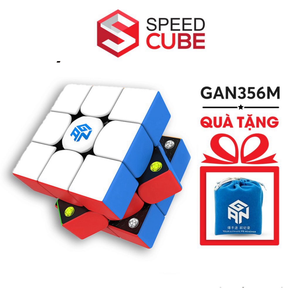 Rubik 3x3 GAN 356 M Nam Châm Rubik 3x3x3 hai phiên bản Lite/Standard - Shop Speed Cube