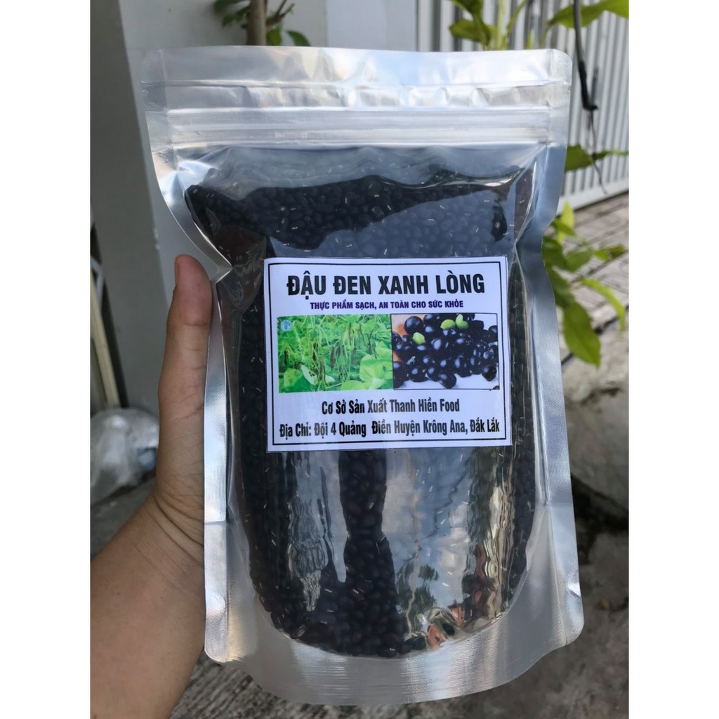 Đậu đen xanh lòng rang sẵn bịch 500gr