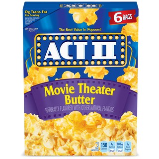 [DATE 10/2021] COMBO 3 GÓI bắp rang Act II Popcorn Movie Theater Butter 78G