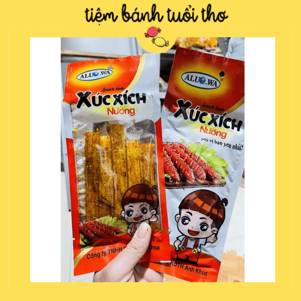 Snack hình Xúc Xích Nướng - Ăn Vặt Trung Quốc - Tiệm Bánh Tuổi Thơ