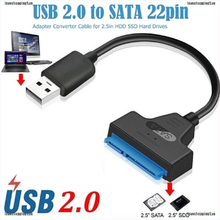 Bộ Chuyển Đổi USB 2.0 Sang SATA 22 Pin Cho Ổ Cứng SSD