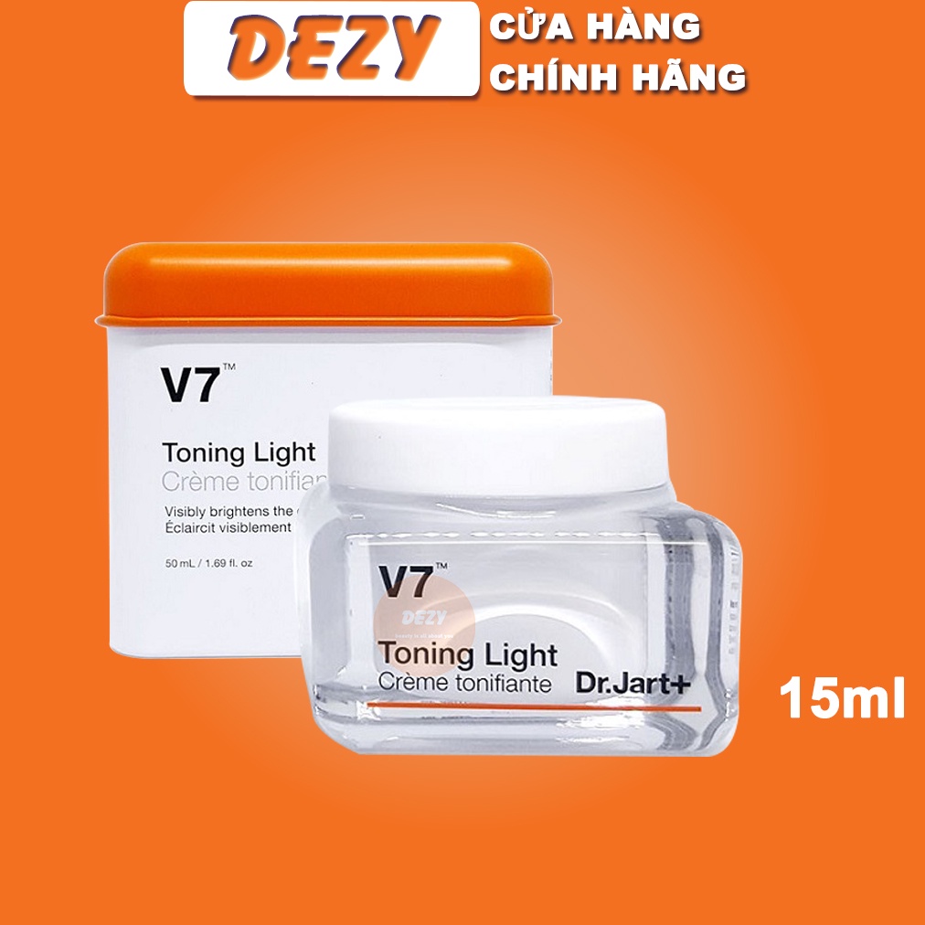 Kem Dưỡng Trắng Da Mặt V7 Toning Light Dr Jart Hàn Quốc - Niacinamide Sáng Da Vitamin C A Cấp Ẩm Mờ Thâm Skincare Dezy