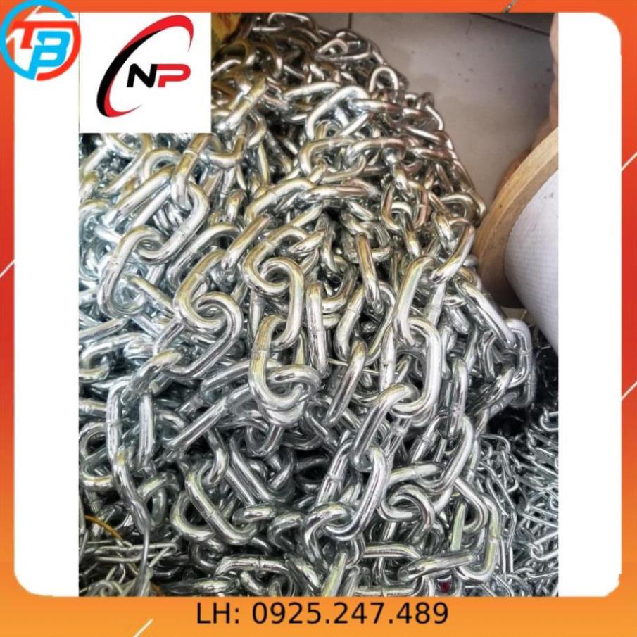 Dây Xích Sắt Mạ Kẽm 8mm(li).Sử dụng cho gia đình,công trình và xí nghiệp.Kimkhinhatphat