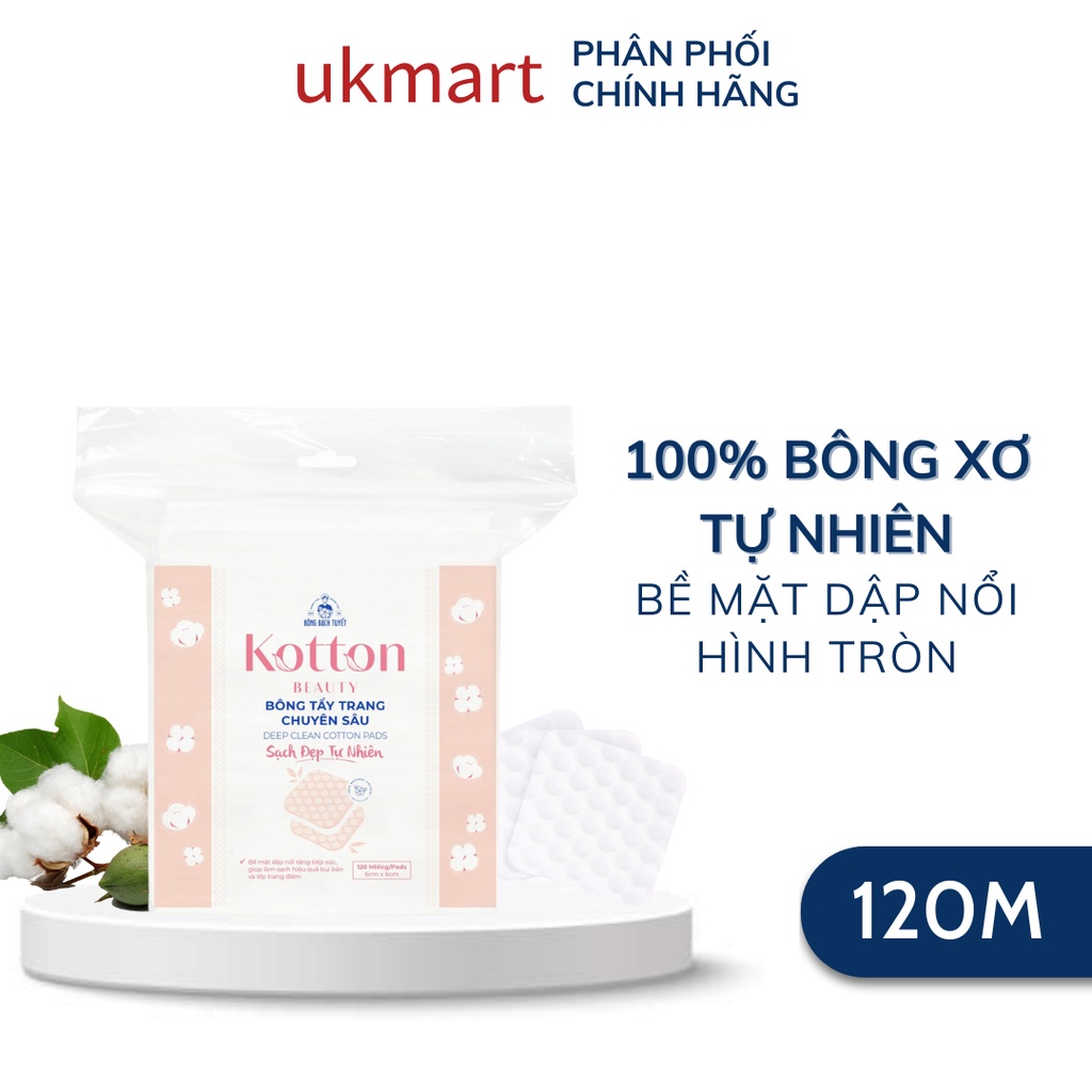 Bông Tẩy Trang Bạch Tuyết Chuyên Sâu Kotton Beauty