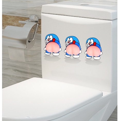 Miếng Dán Sticker Hình Mông Ngộ Nghĩnh Chống Va Đập Cánh Cửa, Gương Ô Tô /Chặn Cửa Nhà/ Dán Điện Thoại [Hàng Loại Tốt]