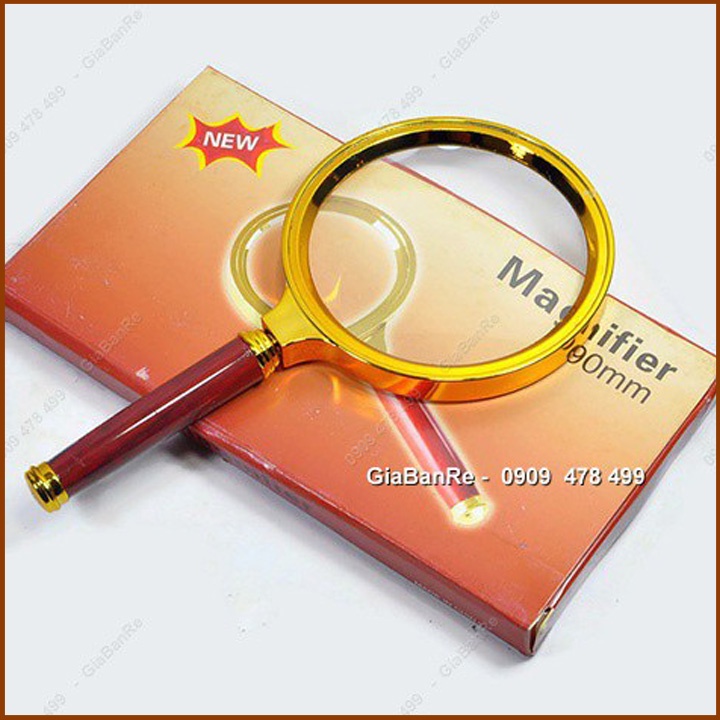 KÍNH LÚP TRÒN VIỀN VÀNG - MAGNIFIER -  5497