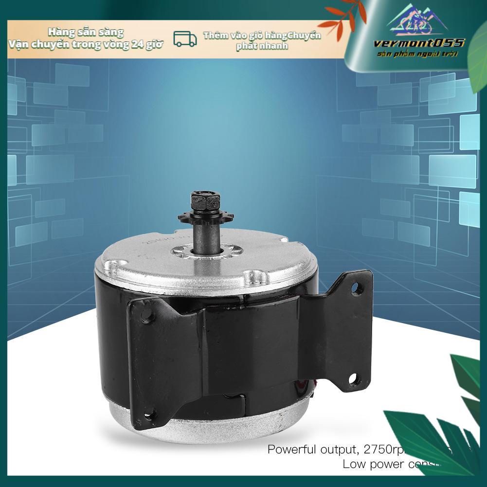 Vermont055 Động cơ chổi than 250W / 24V BDC 2750RPM Nam châm vĩnh cửu tốc độ cao DC cho xe tay ga điện tử
