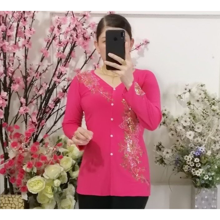 Áo Bà Ba Hoa Đá - Số 3 (50Kg--60Kg)