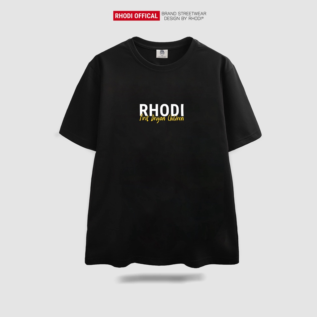 Áo thun local brand RHODI phông cổ tròn tay lỡ unisex nam nữ thế hệ genz dragon- R9