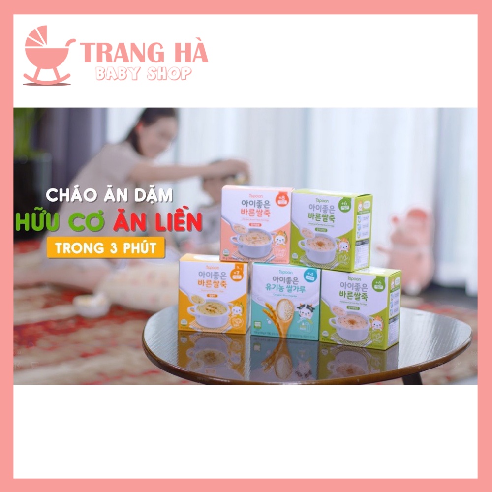 Cháo Ăn Dặm Hữu Cơ ISPOON Hàn Quốc Thơm Ngon Bổ Dưỡng Cho Bé Từ 6M+