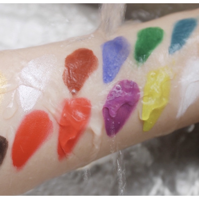 MÀU VẼ CƠ THỂ, HOÁ TRANG, BODY PANTING - Tặng kèm 1 cọ nét + 1 cọ bản