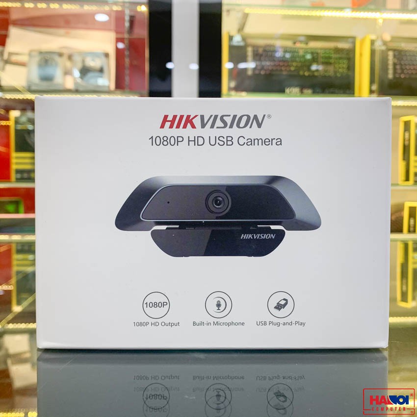 Webcam HIKVISION DS-U12 FULL HD 1080P - Tích hợp mic - Chuyên dụng cho Livestream, Học và làm Online