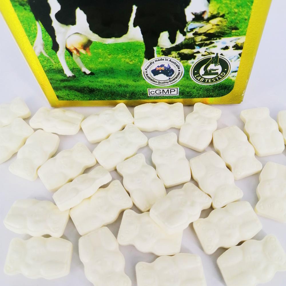 Viên Kẹo Nhai Sữa Bò Non Nguyên Chất - Tăng Cường Miễn Dịch-Vitatree Colostrum 200 Viên - HÀNG ÚC CHÍNH HÃNG