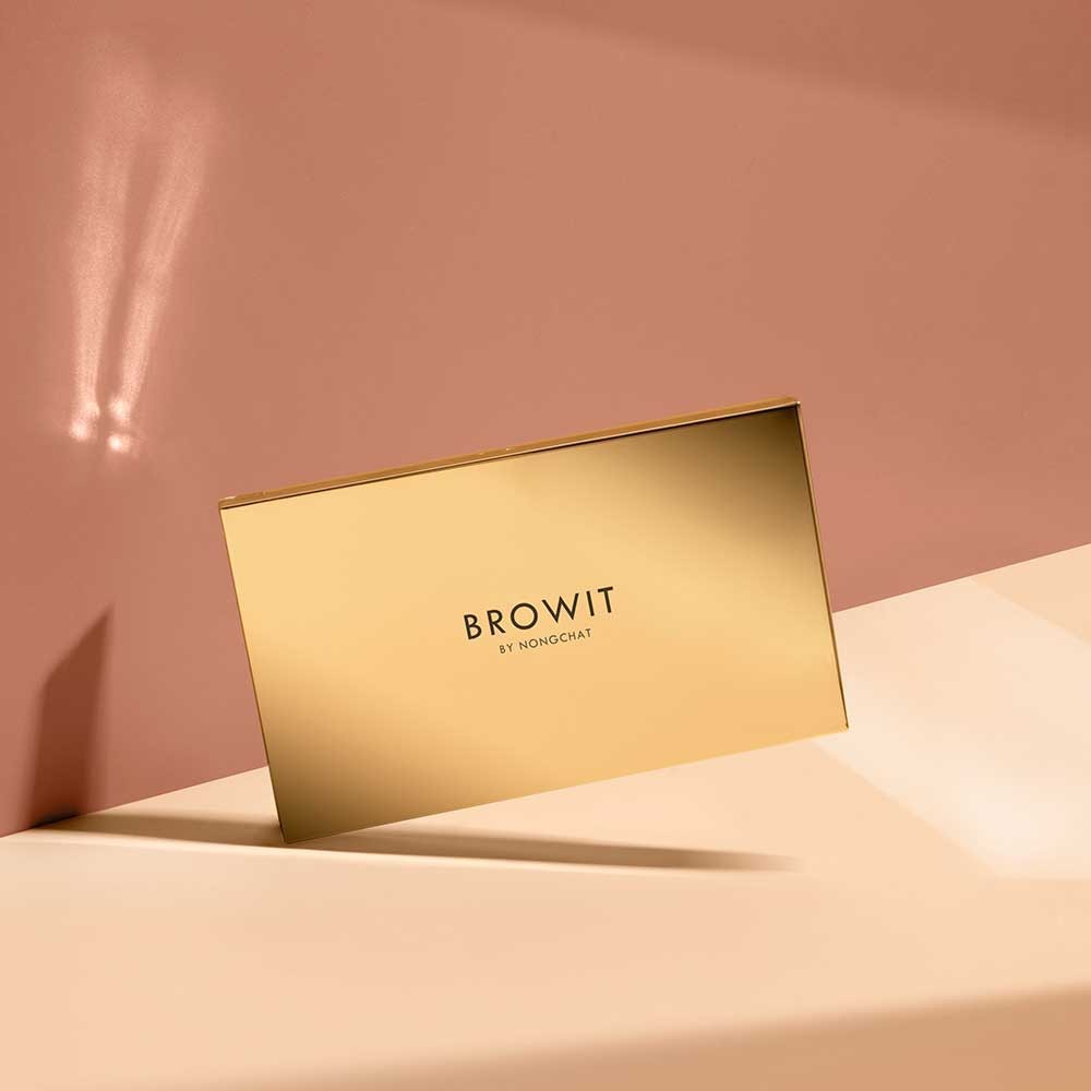 Bộ phấn make up chuyên nghiệp dành cho mắt và tạo sáng cho mặt Browit By Nongchat Highlight and Contour Pro Palette