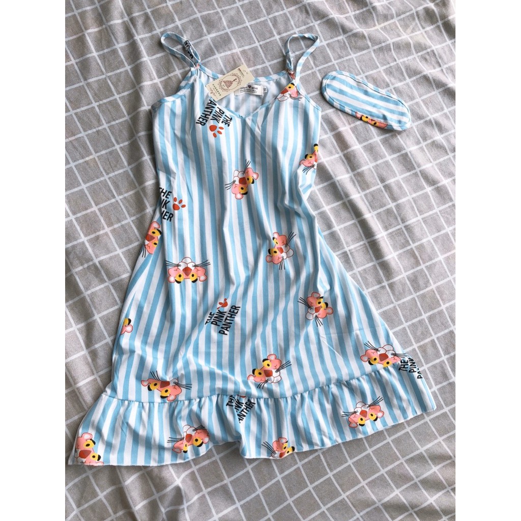 [Mã WA1606 giảm 15% đơn 99k] Váy Ngủ Đẹp 💝FREESHIP 50K💝 Váy Ngủ 2 Dây Mix Họa Tiết Dễ Thương | BigBuy360 - bigbuy360.vn