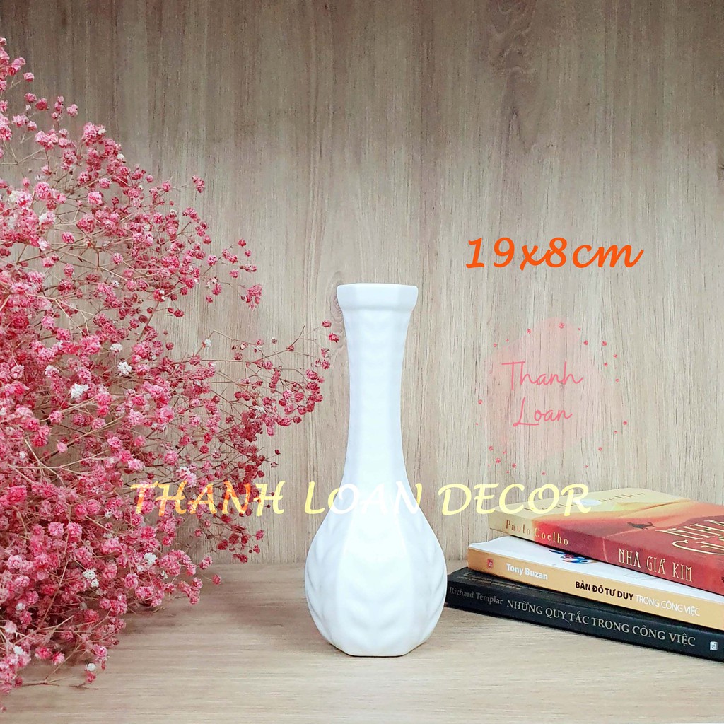 [MINI XINH] Lọ hoa mini men mát- Gốm sứ Minh Long Bát Tràng cao cấp - Decor trang trí nhà cửa, ban thờ