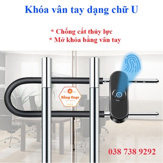 Khóa vân tay chữ U thông minh, chống trộm, chống nước VB04