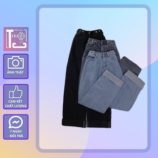 [sẵn] Quần Jeans ống rộng màu cơ bản ( ảnh thật tại shop) Tanazi Closet