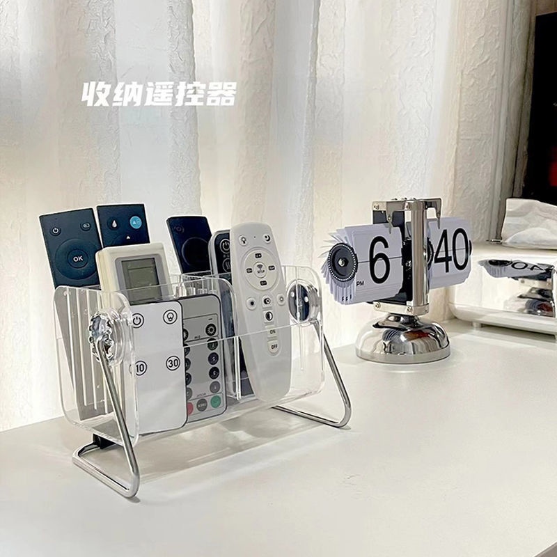 Hộp Đựng Điều Khiển Từ Xa / Cà Phê / Trà / Điện Thoại Để Bàn Bằng Acrylic Cỡ Lớn Có Thể Xoay Được Tiện Dụng