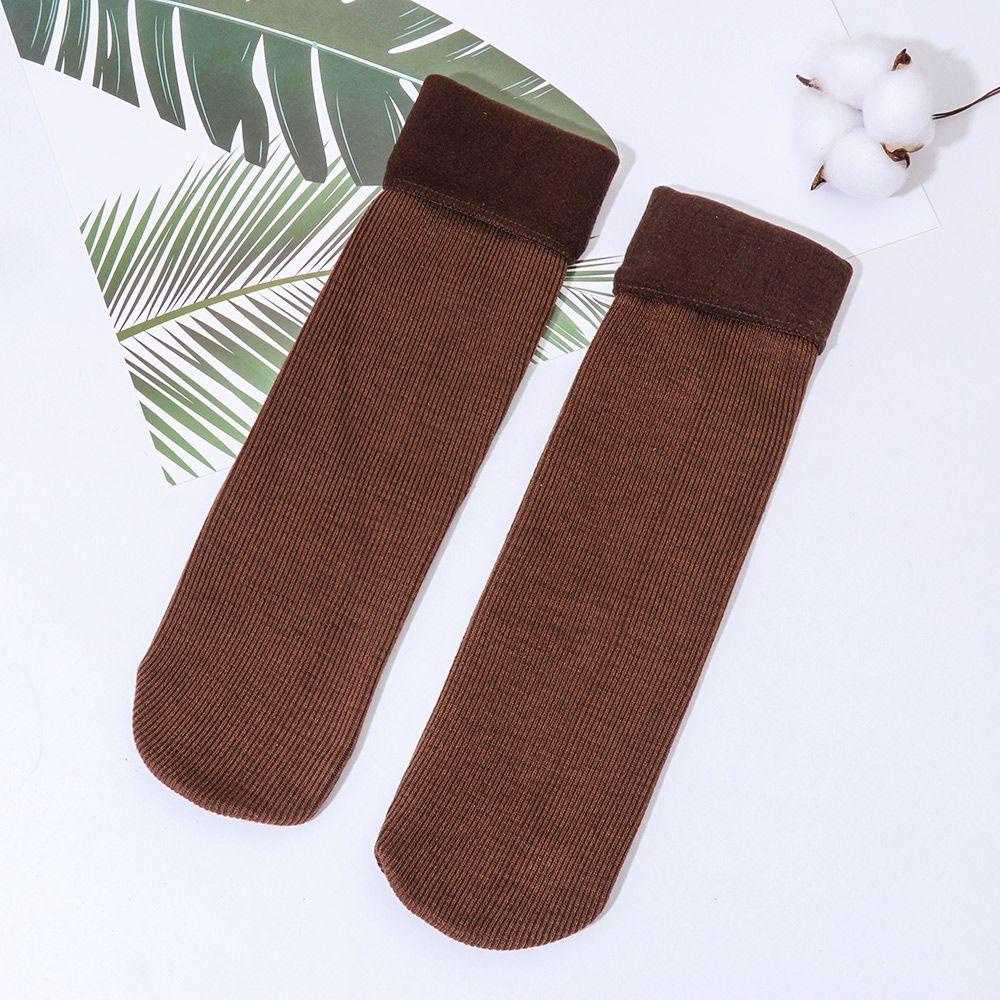 YVE Giày Bốt Đi Tuyết Lót Len Cashmere Dày Không Đường May Thời Trang Thu Đông