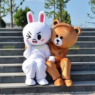 Mascot thỏ xnh xắn đáng yêu