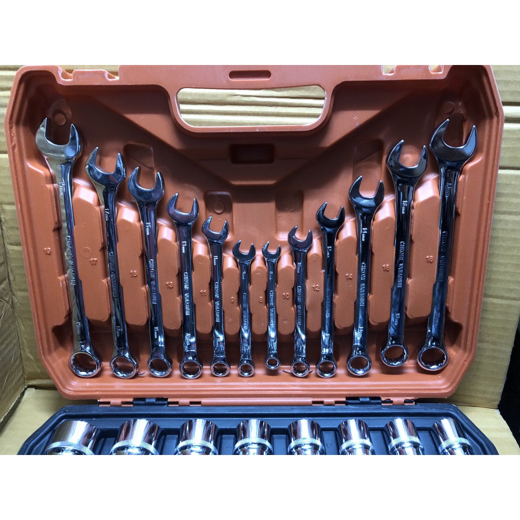 Bộ dụng cụ sửa chữabộ cờ lê tuýp 37 chi tiết - DỤNG CỤ XE HƠI phụ kiện chuyên dành cho xe ô tô