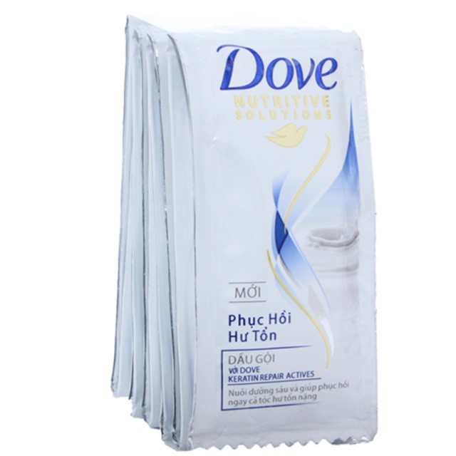 Dây 12 gói Dầu gội Dove Dưỡng bồng bềnh