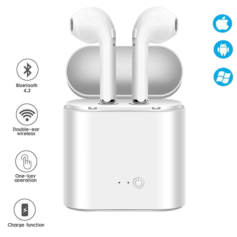 Tai nghe bluetooth không dây I7S Tws có hộp sạc chất lượng | BigBuy360 - bigbuy360.vn