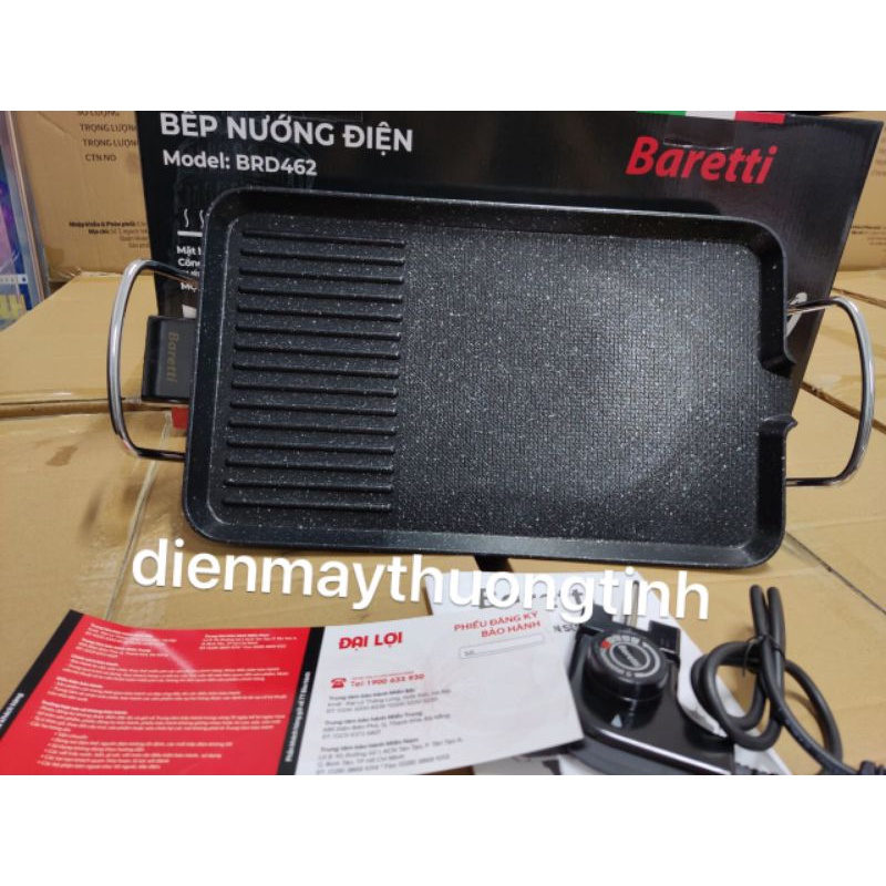 [Mã ELHADEV giảm 4% đơn 300K] (Lỗi 1 đổi 1) BẾP NƯỚNG ĐIỆN KHÔNG KHÓI Baretti 1500W Hàng chính hãng, Bảo hành toàn quốc