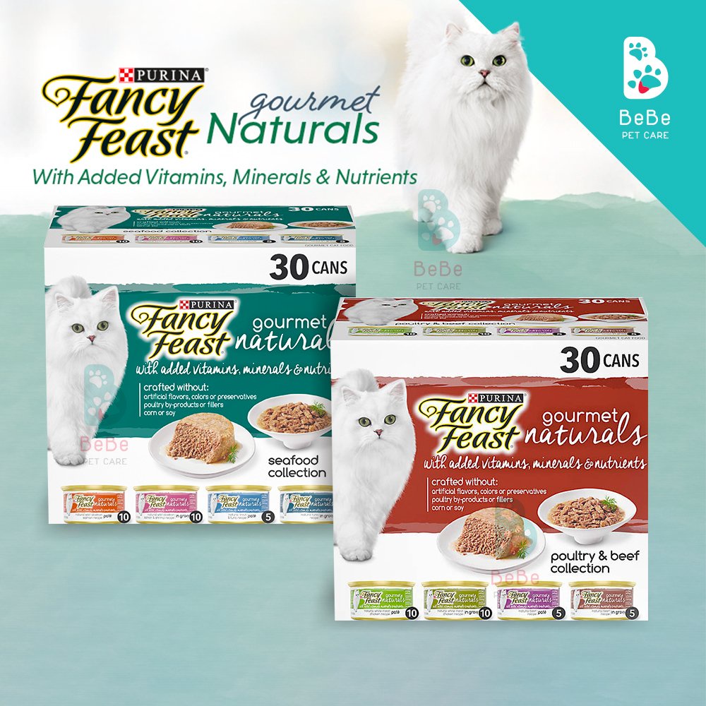 Pate FANCY FEAST Gourmet Naturals Cao Cấp Dành Cho 'Paw-Boss' - Nhãn Hiệu Pate Cho Mèo Được Yêu Thích Trên Toàn Thế Giới