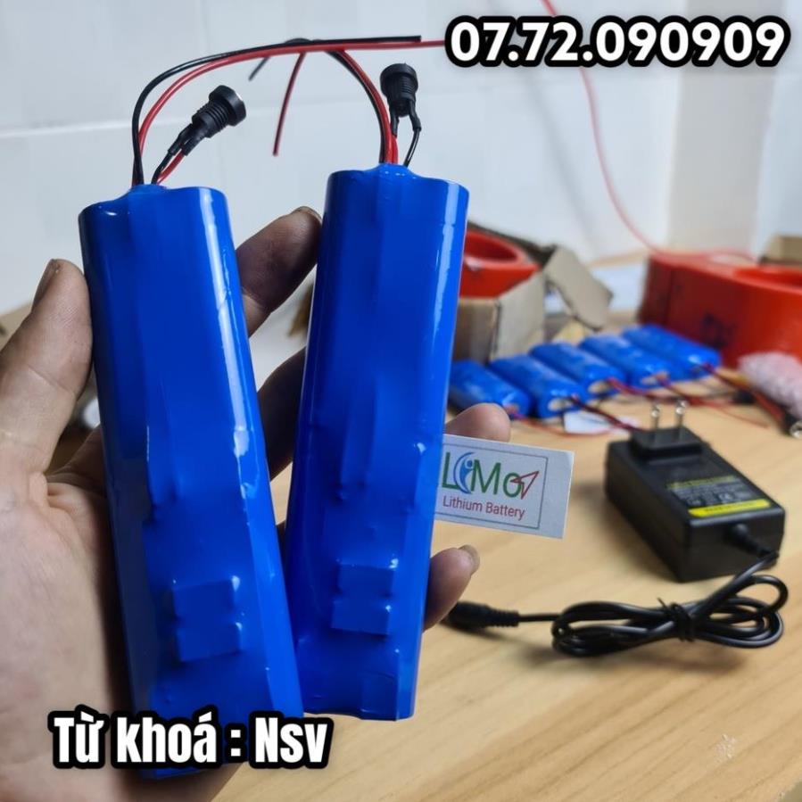 Khối pin 2S 8.4V 5000mah Xả cao 20A cho máy bắt vít, loa, đèn, pin máy khoan. Pin Lithium 2S 7.2V - 8.4V LIMO