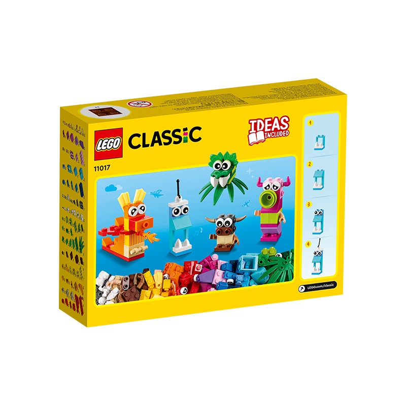 Đồ Chơi LEGO Hộp Gạch Classic Chủ Đề Quái Vật Sáng Tạo 11017 (140 chi tiết)