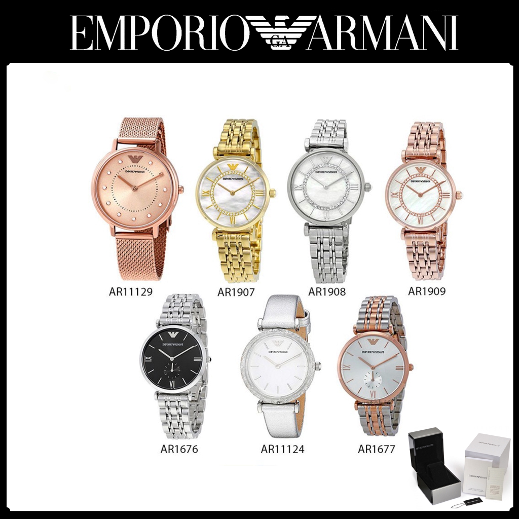 Emporio Armani Đồng Hồ Thương Hiệu Ar11129-menamini Ar1908 Ar1909 Chính Hãng 100% Sản Phẩm Nam Nữ Giá Rẻ Kèm A-96 Vận Ch