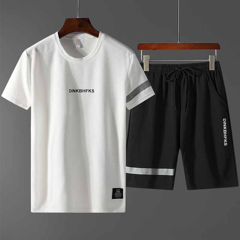 Bộ quần áo thể thao ngắn tay thấm hút tốt thoải mái cho nam nữ size M-4XL