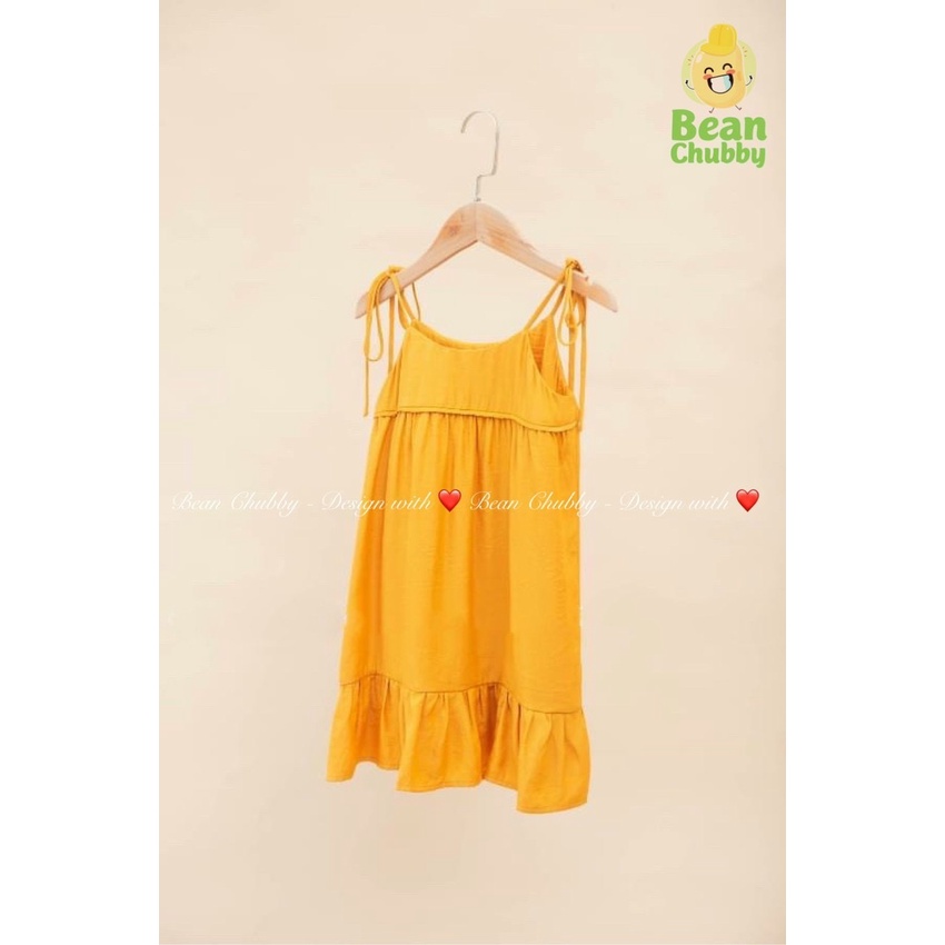 Váy 2 dây đầm 2 dây maxi đi biển Bean Chubby cho bé gái cho trẻ em từ 2,3,4,5,6,7,8,9,10 tuổi