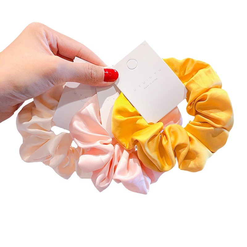 Dây buộc tóc, cột tóc Scrunchies trơn nhiều màu phong cách Hàn Quốc bé gái