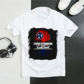Áo Thun In Hình - Sống ở Tennessee với Alaska Rễ Alaska Rễ Alaska - MO-6589