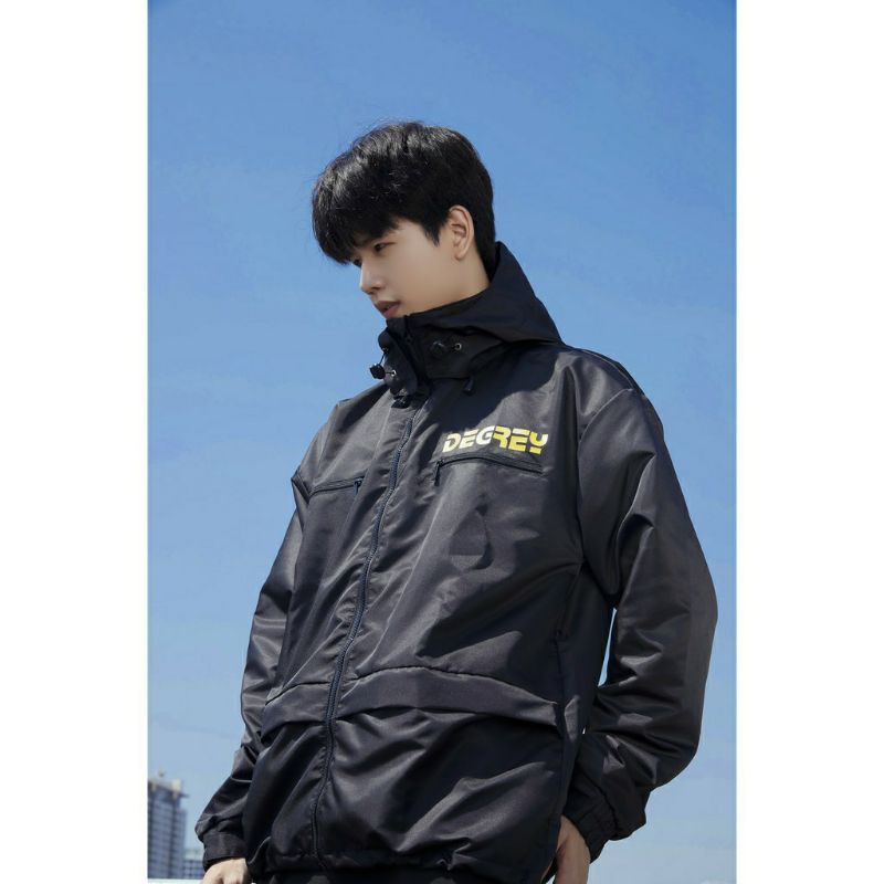 Áo khoác dù Derey Bé Xoài Jacket nam nữ unisex form rộng có dây kéo chống nắng tốt | BigBuy360 - bigbuy360.vn