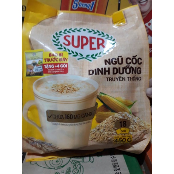 Ngủ cốc Dinh dưỡng  Super 450g( 18goix20g) ( date mới nhất)