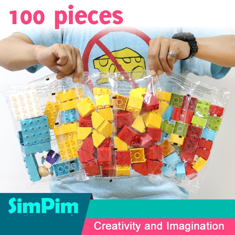 100 miếng ghép cơ bản Lego duplo SIMPIM NLG0069