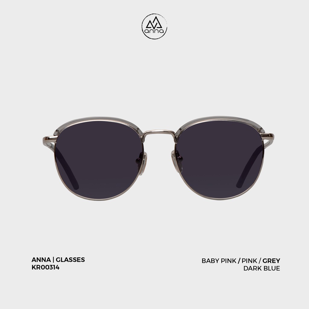 Kính mát nam nữ thời trang ANNA dáng tròn gọng kim loại mắt râm chống tia UV RCT007 (32006) | BigBuy360 - bigbuy360.vn